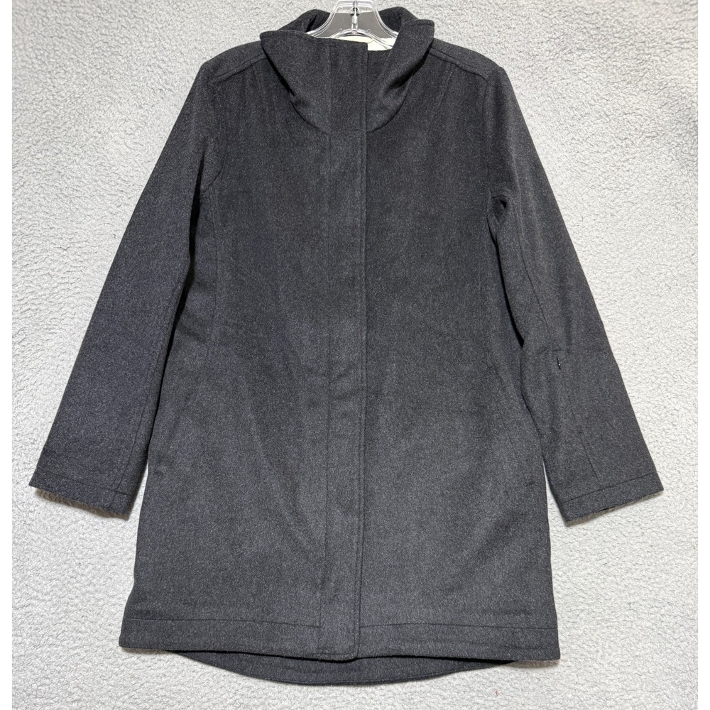Pendleton Cascade Campbell Oversized Wool Blend Coat Glacier Stripe Lining Small
